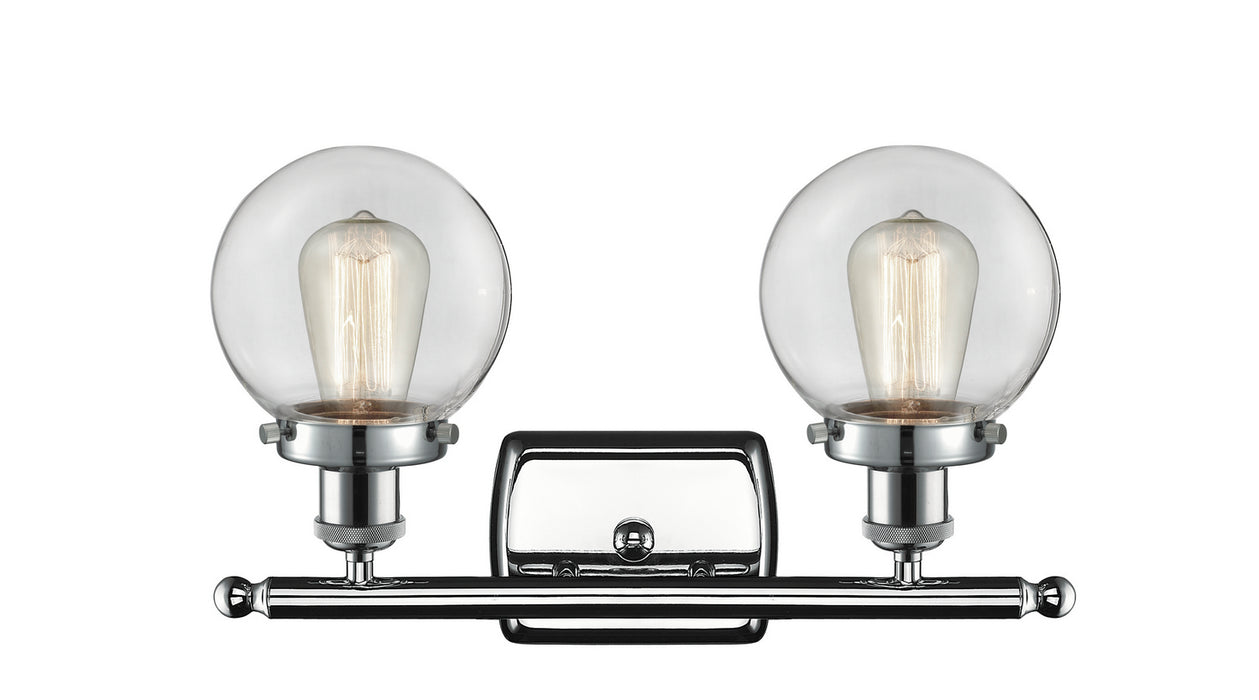 Innovations 916-2W-PC-G202-6 Two Light Bath Vanity, Polished Chrome