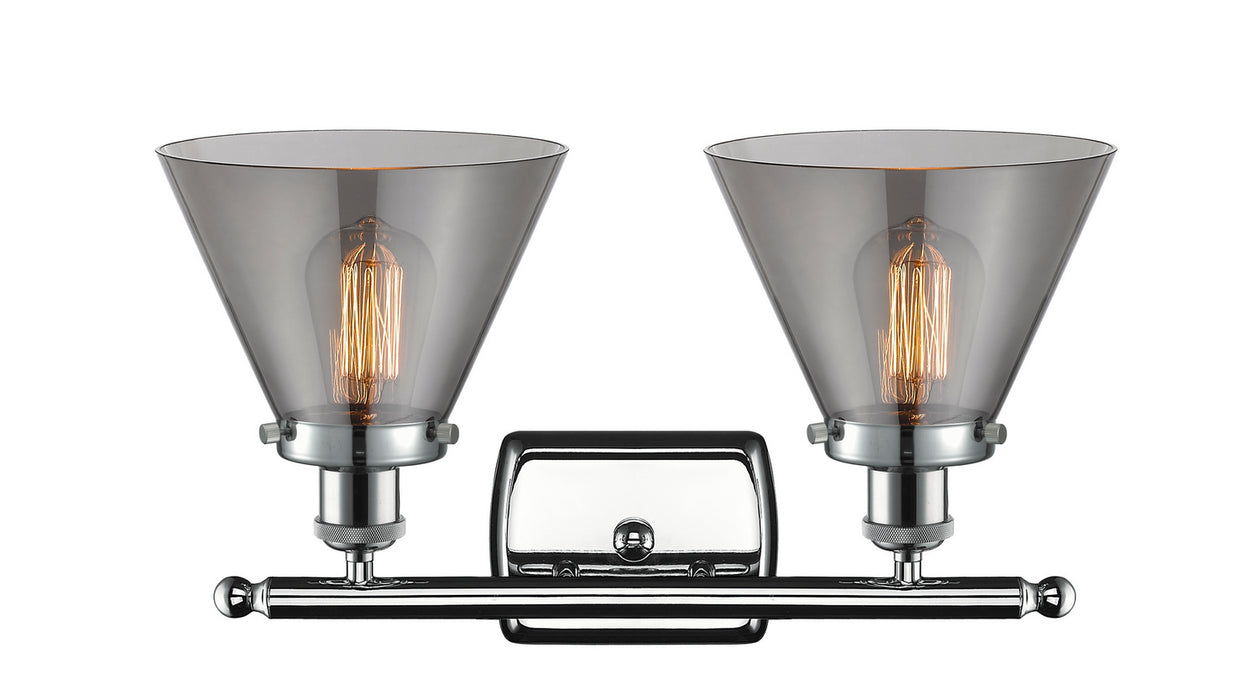 Innovations 916-2W-PC-G43 Two Light Bath Vanity, Polished Chrome