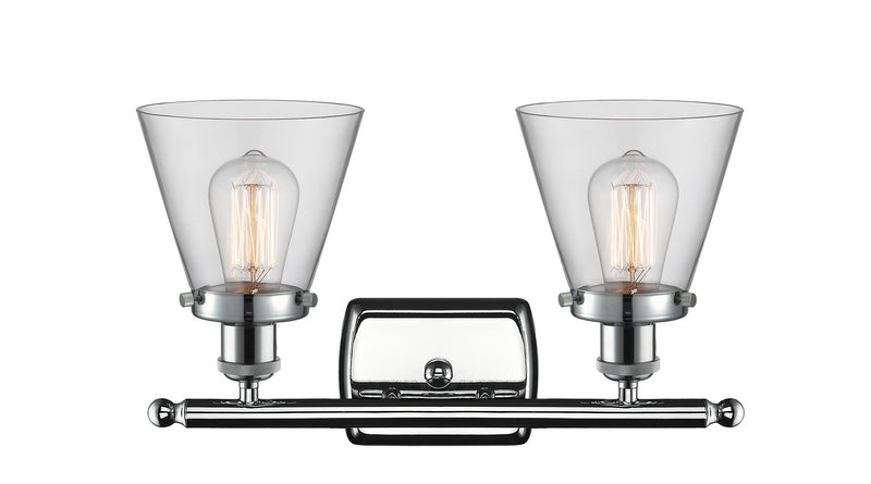 Innovations 916-2W-PC-G62 Two Light Bath Vanity, Polished Chrome