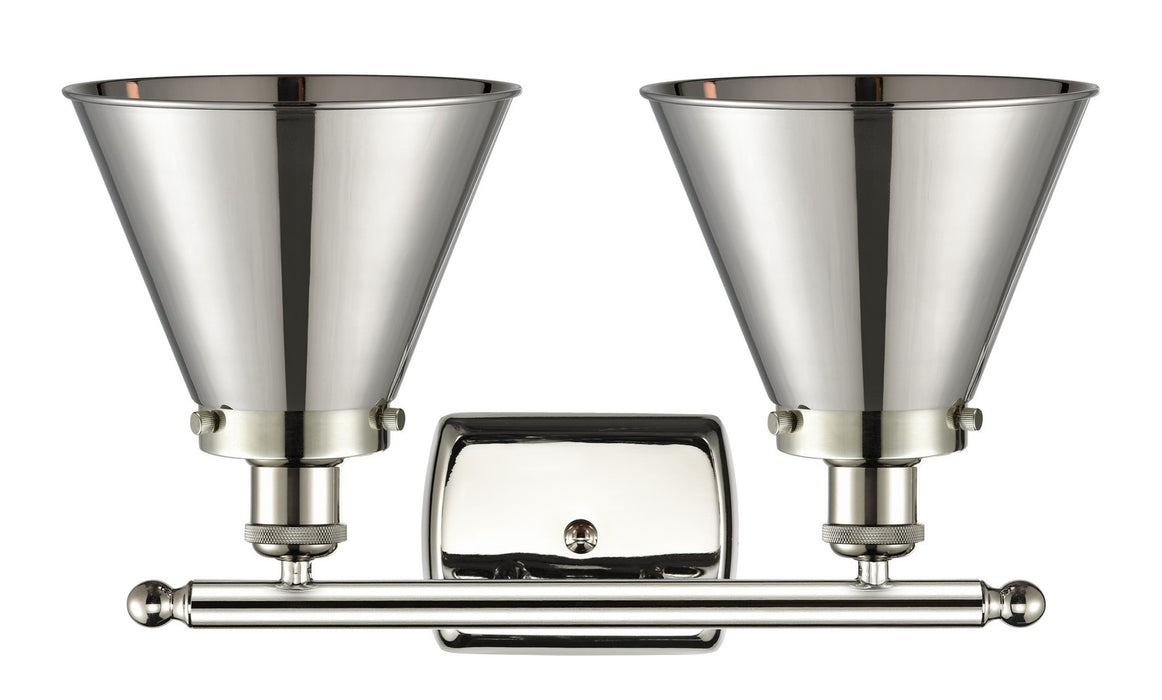 Innovations 916-2W-PN-M13-PN Two Light Bath Vanity, Polished Nickel