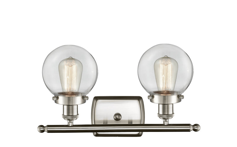 Innovations 916-2W-SN-G202-6 Two Light Bath Vanity, Brushed Satin Nickel