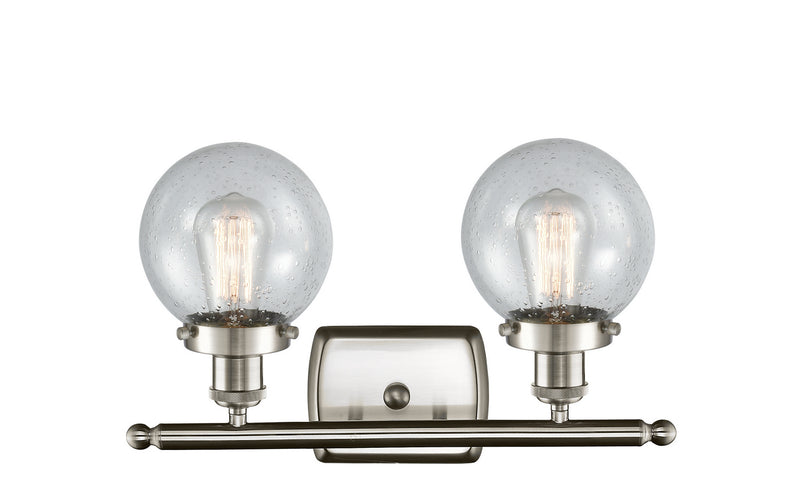 Innovations 916-2W-SN-G204-6-LED LED Bath Vanity, Brushed Satin Nickel