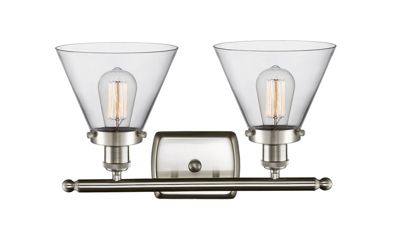 Innovations 916-2W-SN-G42 Two Light Bath Vanity, Brushed Satin Nickel