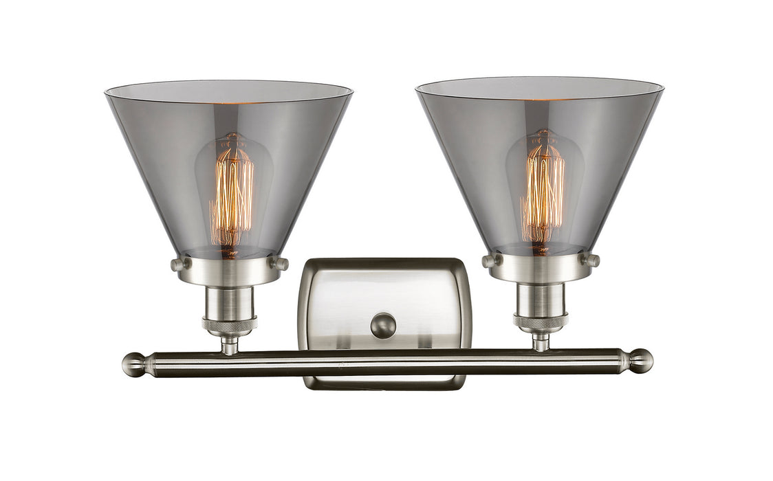 Innovations 916-2W-SN-G43 Two Light Bath Vanity, Brushed Satin Nickel