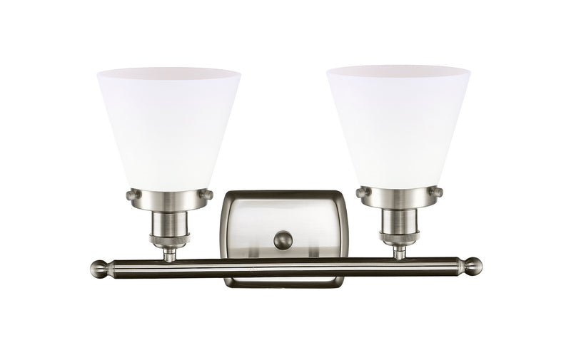 Innovations 916-2W-SN-G61 Two Light Bath Vanity, Brushed Satin Nickel