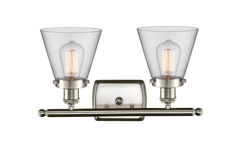 Innovations 916-2W-SN-G62 Two Light Bath Vanity, Brushed Satin Nickel