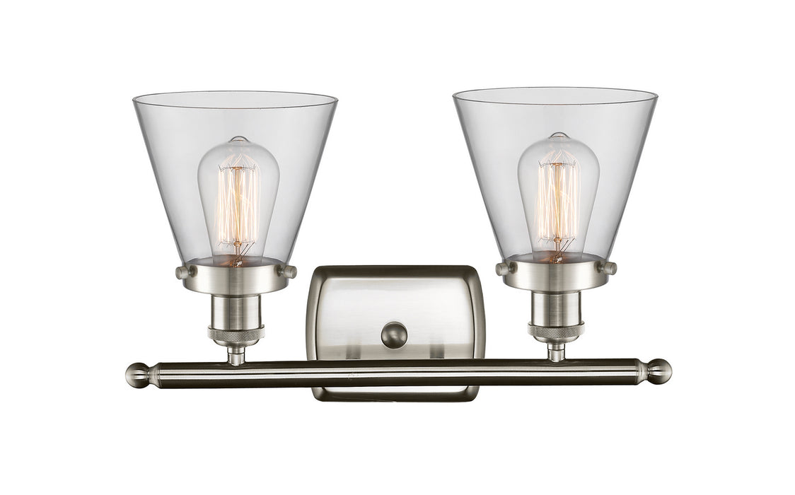 Innovations 916-2W-SN-G62 Two Light Bath Vanity, Brushed Satin Nickel