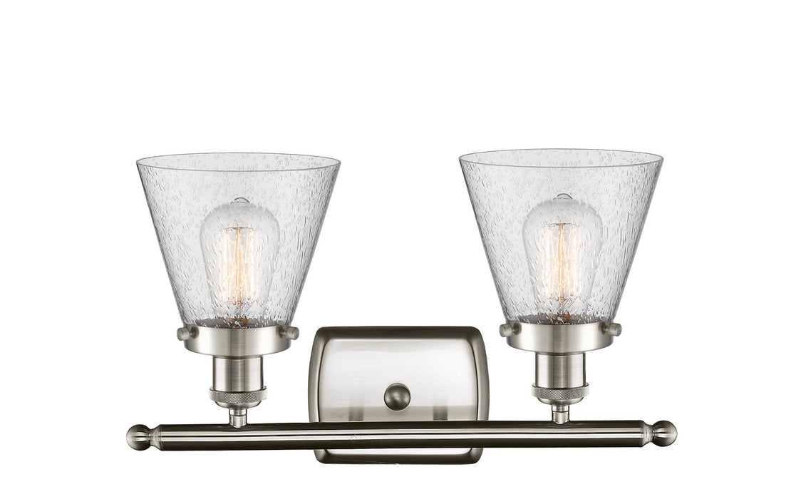 Innovations 916-2W-SN-G64 Two Light Bath Vanity, Brushed Satin Nickel