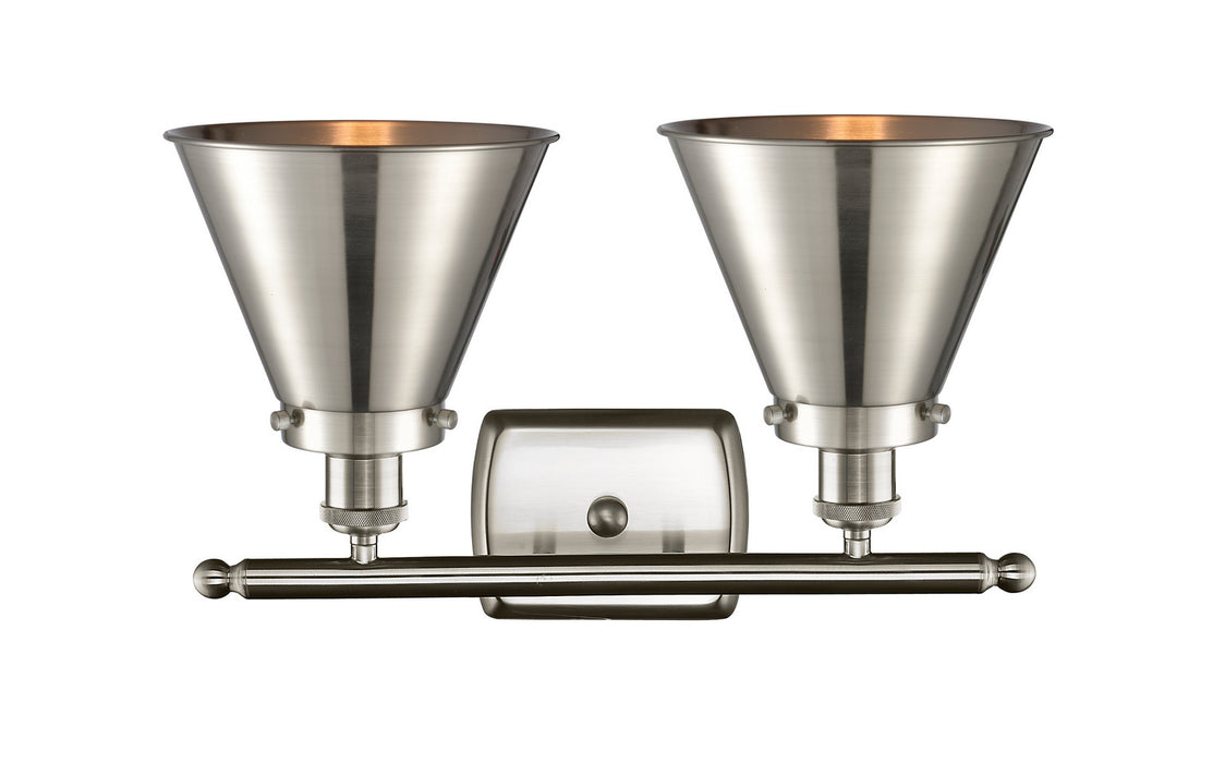 Innovations 916-2W-SN-M13-SN Two Light Bath Vanity, Brushed Satin Nickel