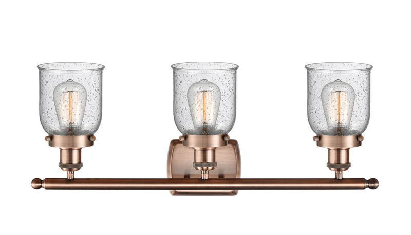 Innovations 916-3W-AC-G54 Three Light Bath Vanity, Antique Copper