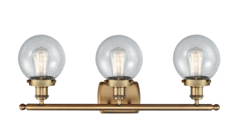 Innovations 916-3W-BB-G204-6 Three Light Bath Vanity, Brushed Brass
