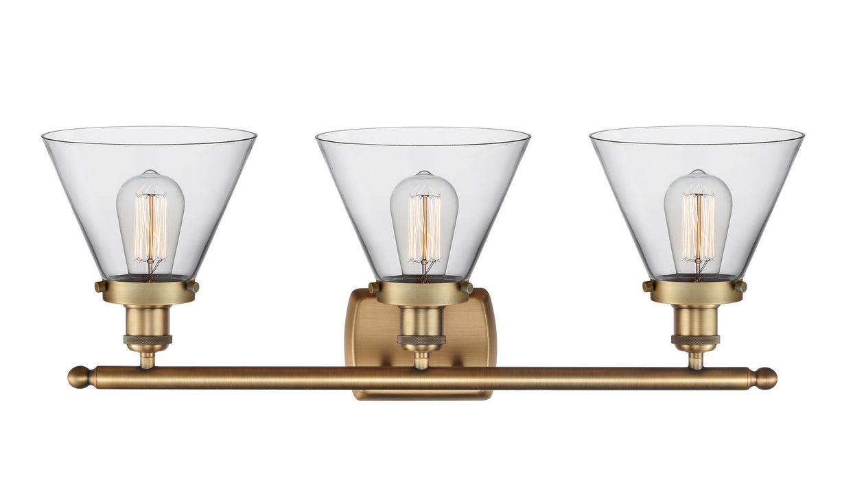Innovations 916-3W-BB-G42 Three Light Bath Vanity, Brushed Brass