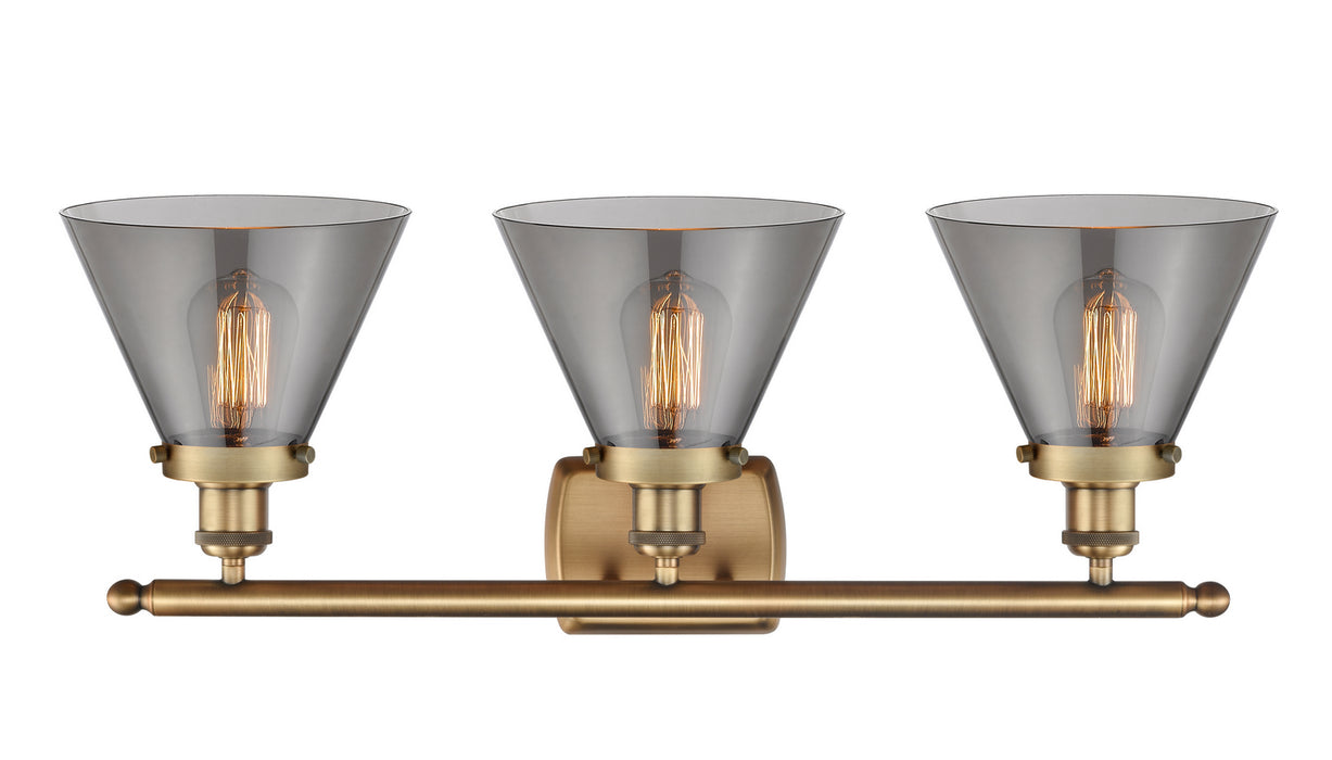Innovations 916-3W-BB-G43 Three Light Bath Vanity, Brushed Brass