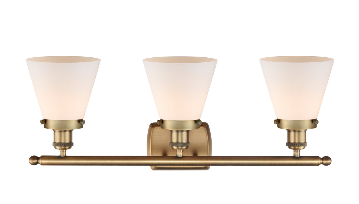 Innovations 916-3W-BB-G61 Three Light Bath Vanity, Brushed Brass