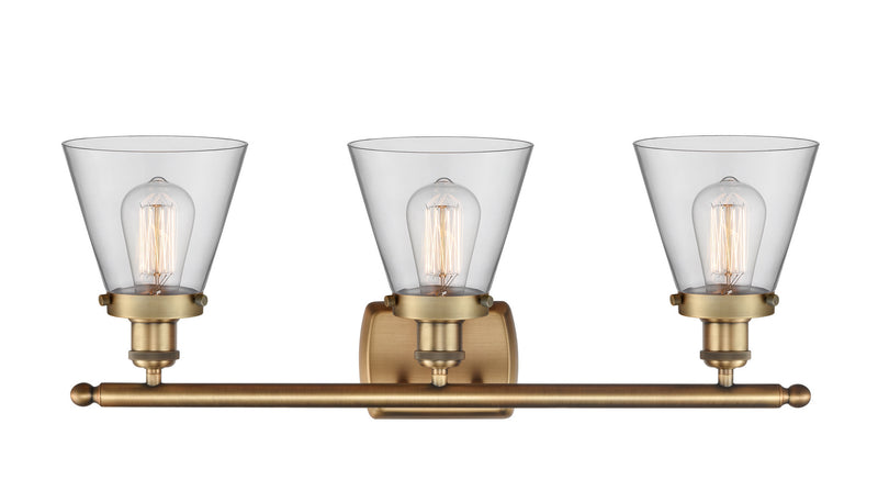 Innovations 916-3W-BB-G62 Three Light Bath Vanity, Brushed Brass