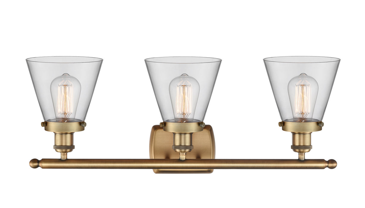 Innovations 916-3W-BB-G62 Three Light Bath Vanity, Brushed Brass