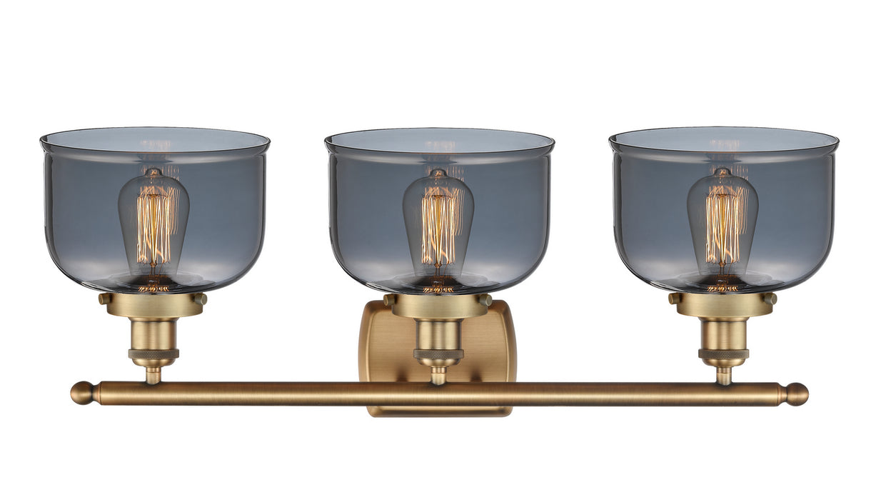Innovations 916-3W-BB-G73 Three Light Bath Vanity, Brushed Brass
