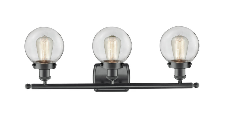 Innovations 916-3W-BK-G202-6-LED LED Bath Vanity, Matte Black