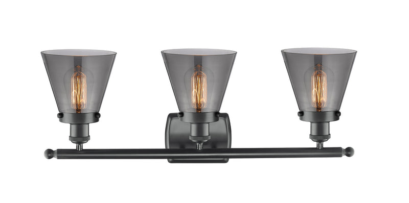 Innovations 916-3W-BK-G63-LED LED Bath Vanity, Matte Black