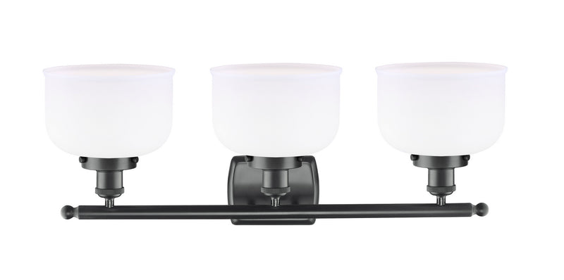 Innovations 916-3W-BK-G71 Three Light Bath Vanity, Matte Black