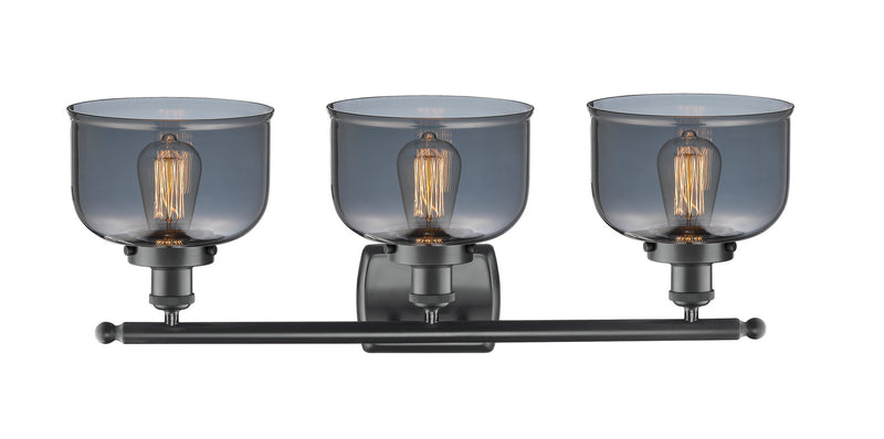 Innovations 916-3W-BK-G73 Three Light Bath Vanity, Matte Black