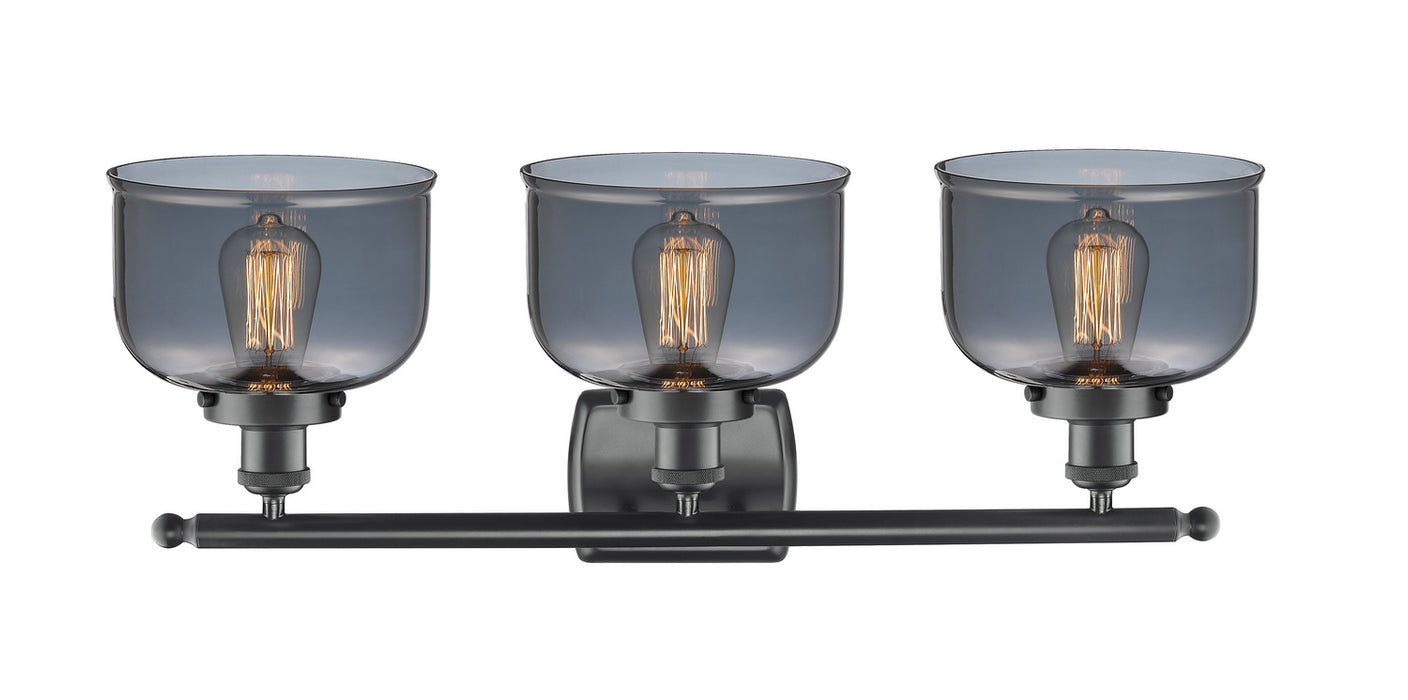 Innovations 916-3W-BK-G73 Three Light Bath Vanity, Matte Black