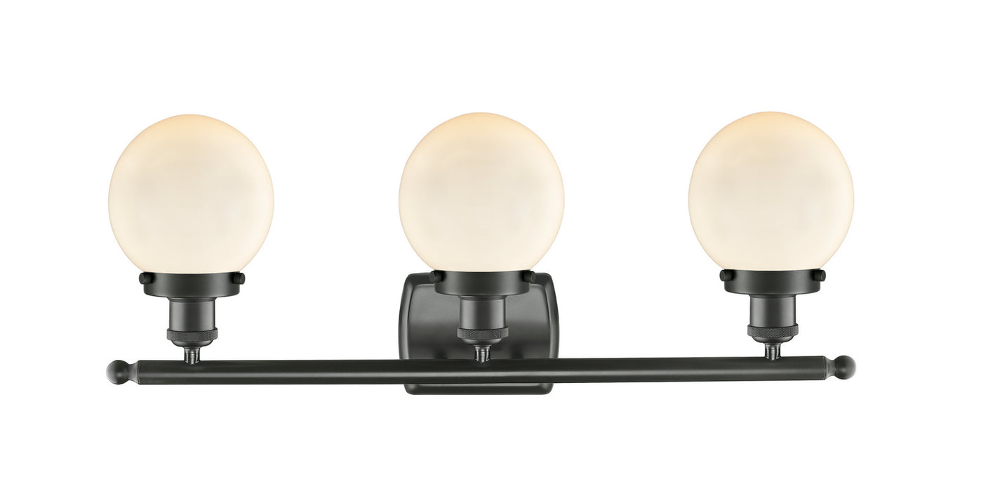 Innovations 916-3W-OB-G201-6 Three Light Bath Vanity, Oil Rubbed Bronze