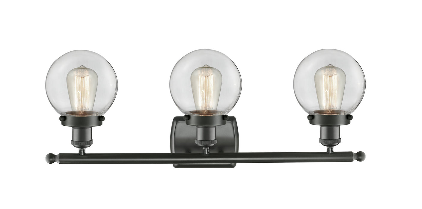 Innovations 916-3W-OB-G202-6 Three Light Bath Vanity, Oil Rubbed Bronze
