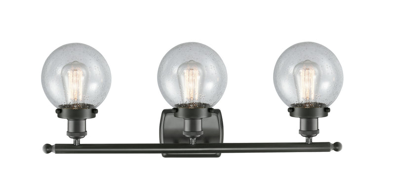 Innovations 916-3W-OB-G204-6 Three Light Bath Vanity, Oil Rubbed Bronze