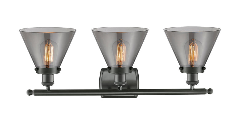 Innovations 916-3W-OB-G43 Three Light Bath Vanity, Oil Rubbed Bronze