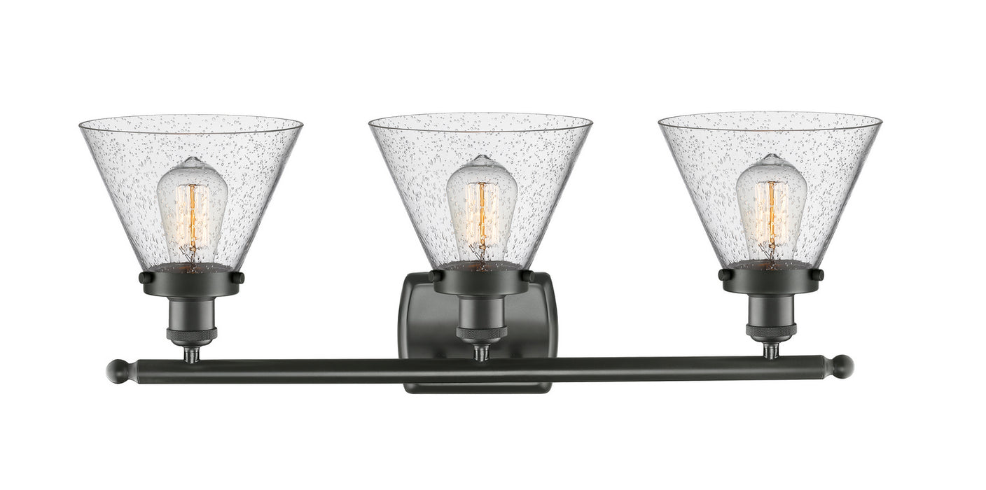 Innovations 916-3W-OB-G44 Three Light Bath Vanity, Oil Rubbed Bronze