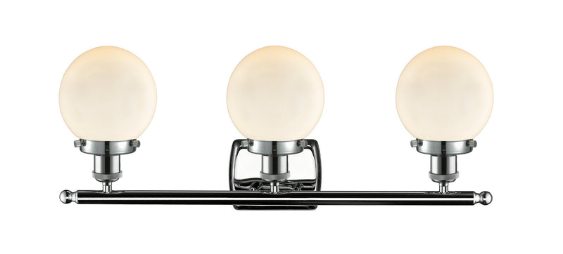 Innovations 916-3W-PC-G201-6 Three Light Bath Vanity, Polished Chrome