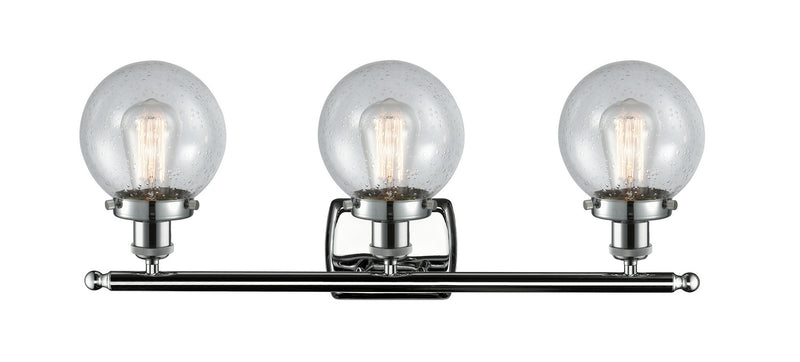 Innovations 916-3W-PC-G204-6 Three Light Bath Vanity, Polished Chrome