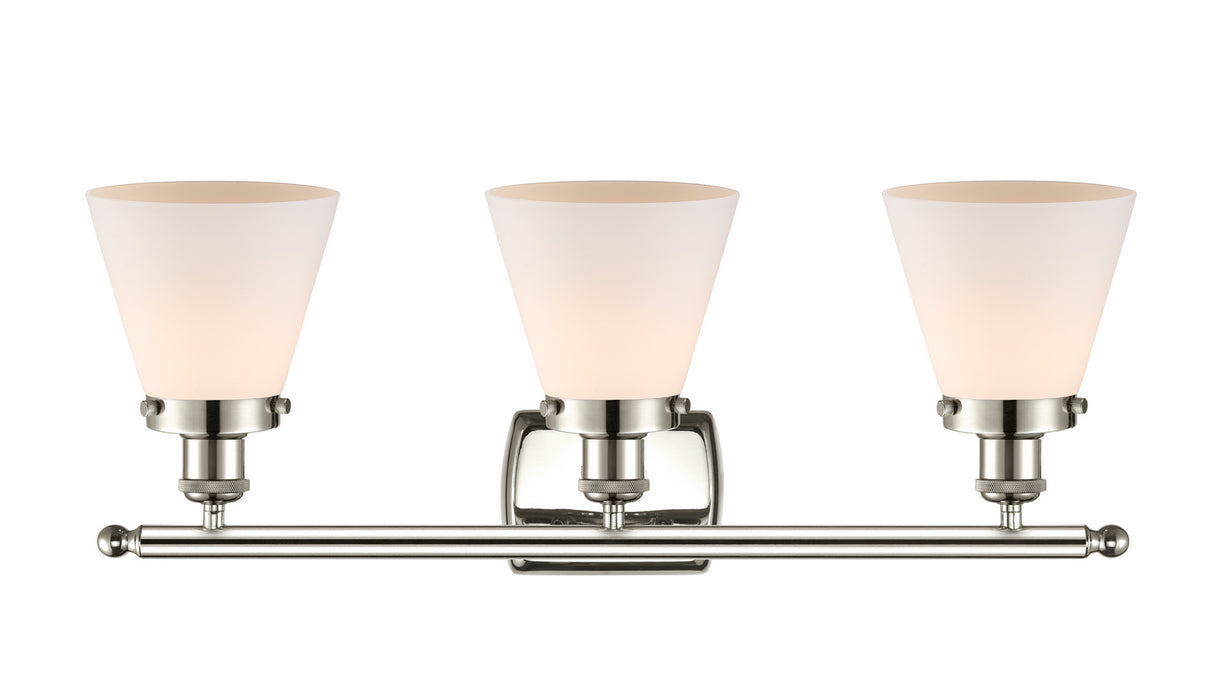 Innovations 916-3W-PN-G61 Three Light Bath Vanity, Polished Nickel