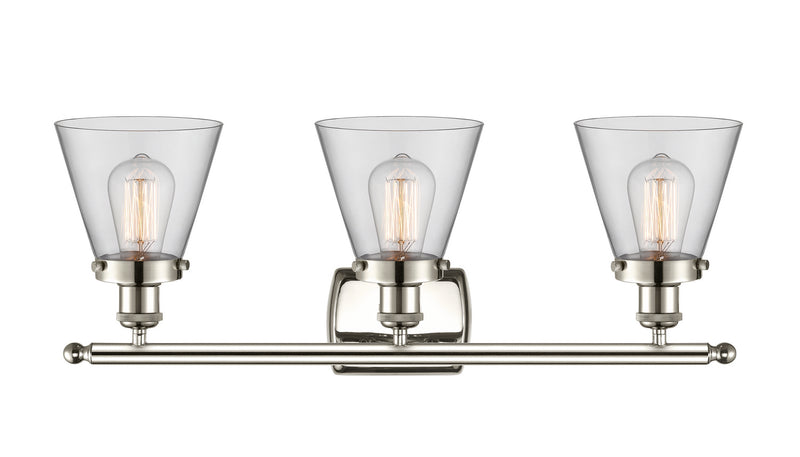 Innovations 916-3W-PN-G62 Three Light Bath Vanity, Polished Nickel