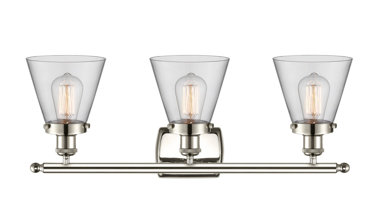 Innovations 916-3W-PN-G62 Three Light Bath Vanity, Polished Nickel