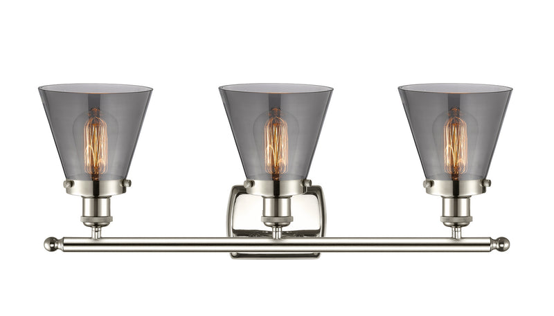 Innovations 916-3W-PN-G63 Three Light Bath Vanity, Polished Nickel