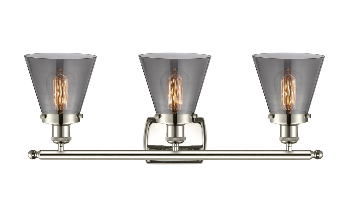 Innovations 916-3W-PN-G63 Three Light Bath Vanity, Polished Nickel