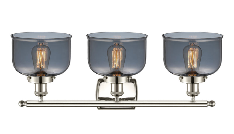 Innovations 916-3W-PN-G73 Three Light Bath Vanity, Polished Nickel