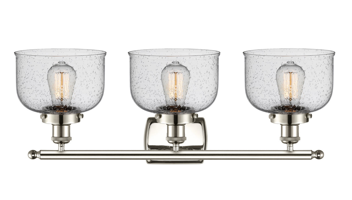 Innovations 916-3W-PN-G74 Three Light Bath Vanity, Polished Nickel