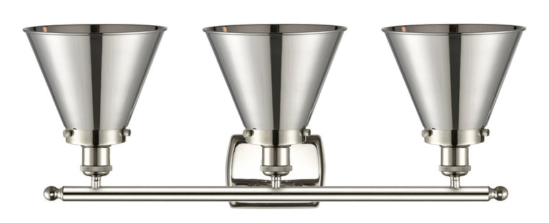 Innovations 916-3W-PN-M13-PN Three Light Bath Vanity, Polished Nickel