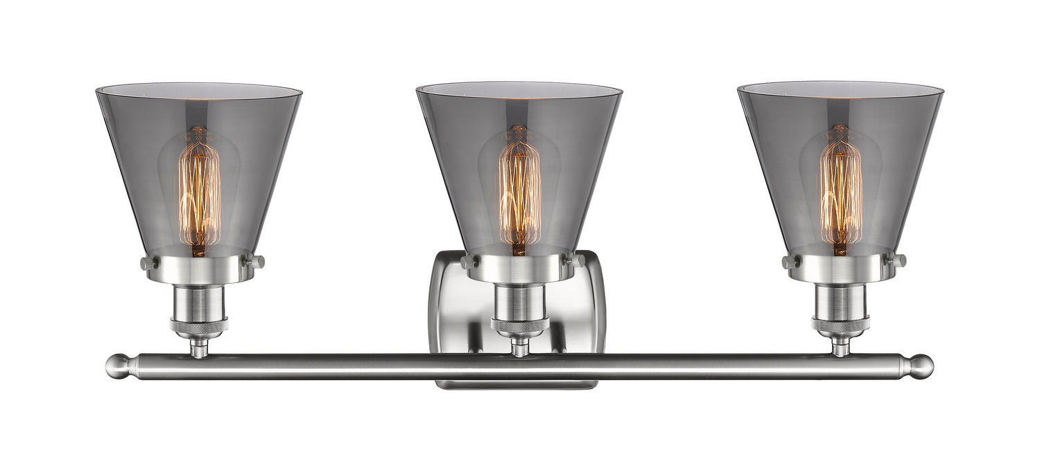 Innovations 916-3W-SN-G63 Three Light Bath Vanity, Brushed Satin Nickel