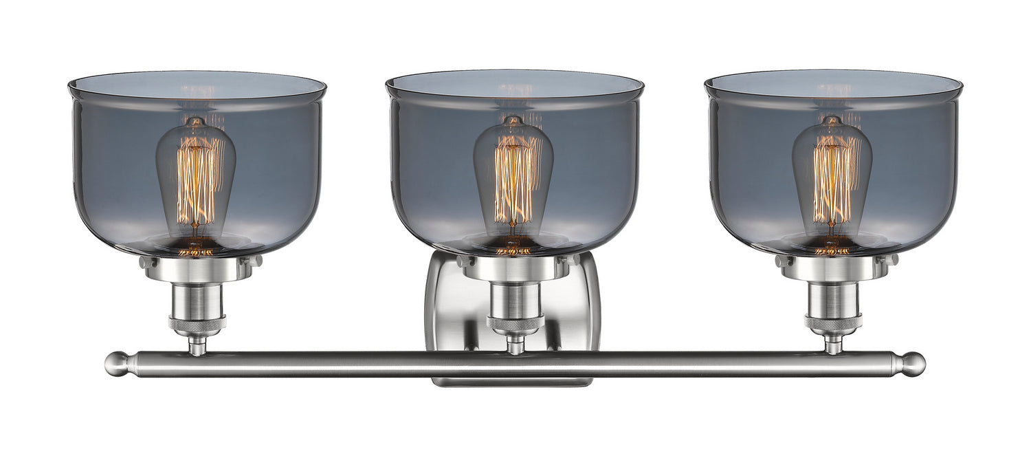 Innovations 916-3W-SN-G73 Three Light Bath Vanity, Brushed Satin Nickel