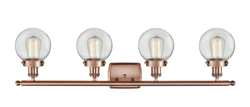 Innovations 916-4W-AC-G202-6-LED LED Bath Vanity, Antique Copper