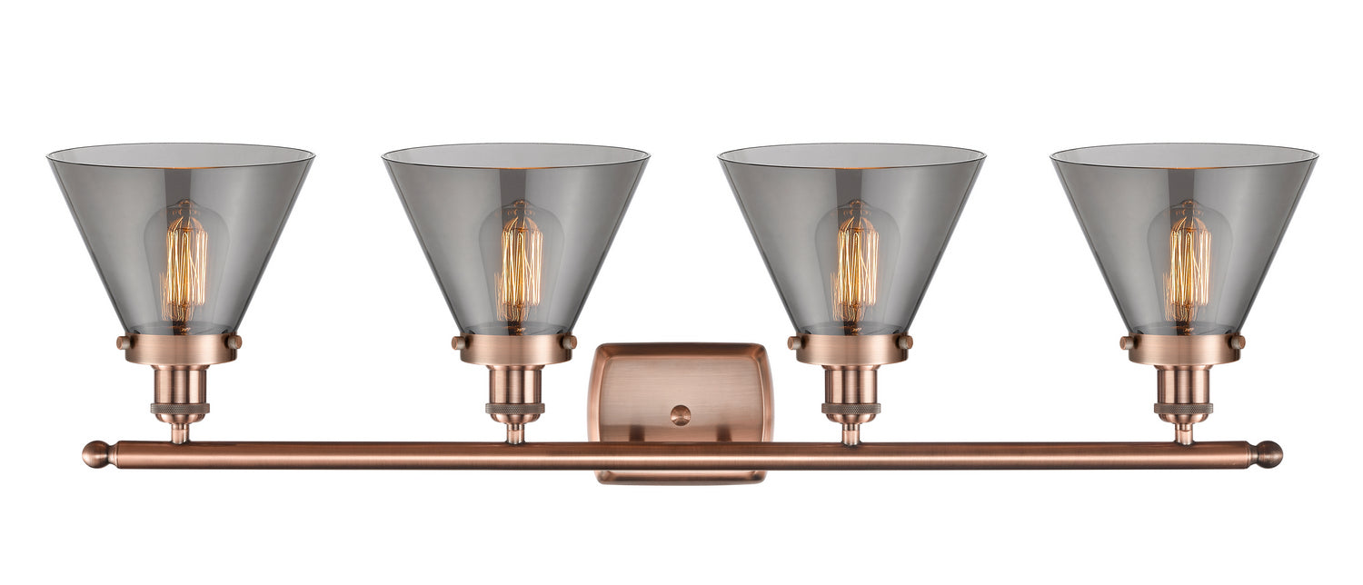 Innovations 916-4W-AC-G43-LED LED Bath Vanity, Antique Copper