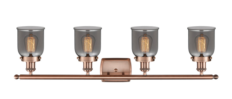 Innovations 916-4W-AC-G53 Four Light Bath Vanity, Antique Copper