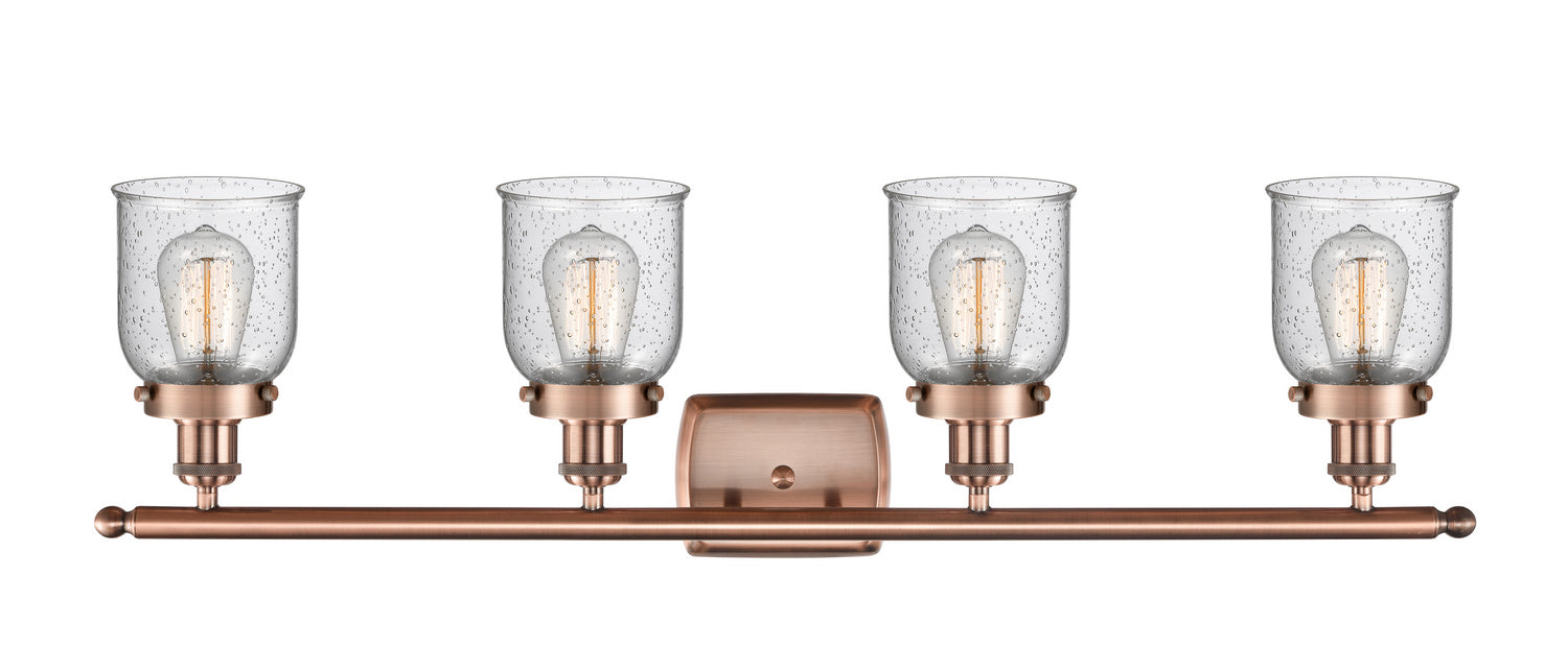 Innovations 916-4W-AC-G54 Four Light Bath Vanity, Antique Copper