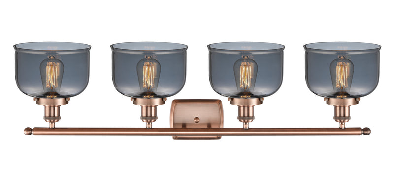 Innovations 916-4W-AC-G73 Four Light Bath Vanity, Antique Copper