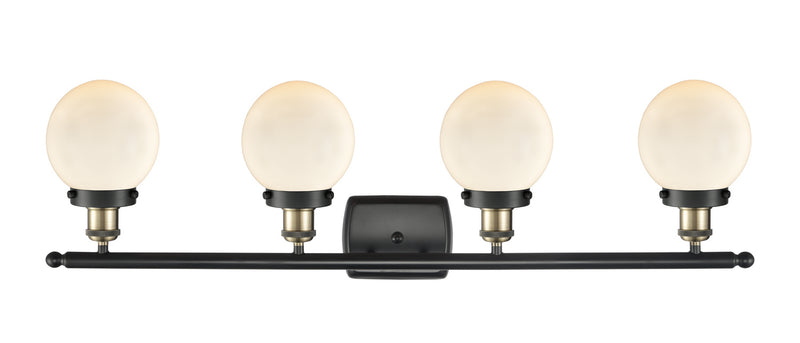 Innovations 916-4W-BAB-G201-6-LED LED Bath Vanity, Black Antique Brass