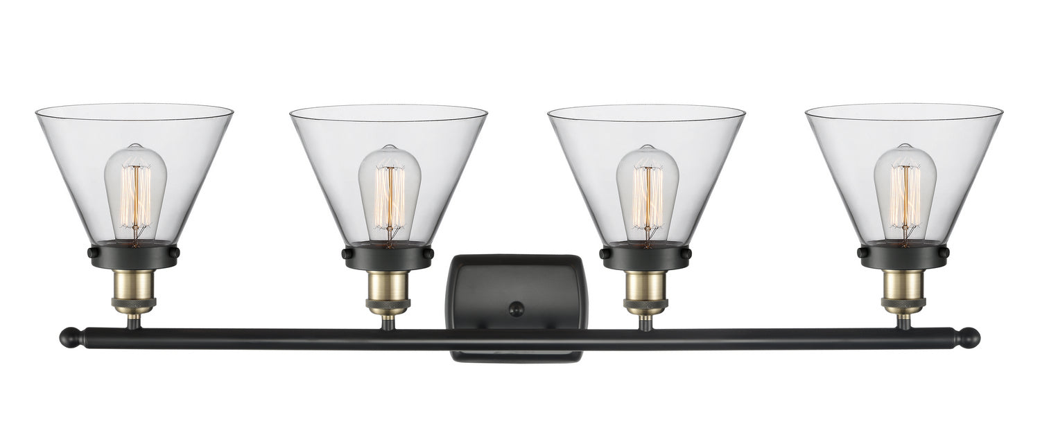 Innovations 916-4W-BAB-G42 Four Light Bath Vanity, Black Antique Brass